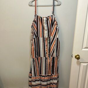 Colorful striped maxi dress from Bloomchic - Size 22. Worn once.